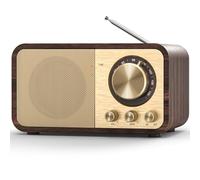 Radio Nostalgie, Radios Rétro avec Bluetooth, Emplacement pour Carte TF, Batterie Rechargeable 2000mAH, Haut Parleur 5 Watts, Radios Vintage avec AUX/USB, Radio pour Cuisine/Chambre/Bureau