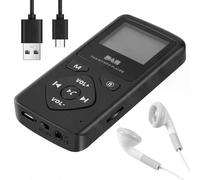 Radio numérique DAB/DAB Bluetooth 40, mini radio portable de poche FM, écouteurs MP3, micro-USB pour