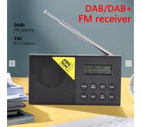 Radio numérique Portable avec récepteur FM, compatible Bluetooth 5.0, DAB/DAB +, écran LCD, sortie stéréo 3.5mm, pour la maison