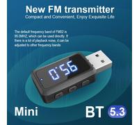Radio numérique portable compatible Bluetooth,DAB AM FM,récepteur audio stéréo,écran LCD,lecteur radio audio pour la maison,2.4 pouces - Type Car FM Receiver