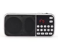 Radio Numérique Portable Lecteur Mp3 Radio Fm-Haut-Parleur Haute Performance-Avec Fonction De Lampe De Poche Del-Basculement Libre Entre Les Modes Usb/Tf/Fm/Aux