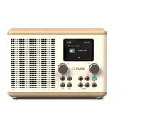 PURE Digital Radio numérique Classic H4 – Bluetooth, DAB+/FM, USB, AUX – Blanc Coton/Chêne