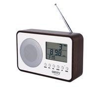 Camry Radio numérique rétro-moderne effet bois, écran LCD, réveil