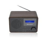Roadstar Radio portable HRA-700D+/WD Vintage DAB+/FM secteur/piles prise casque double alarme bois