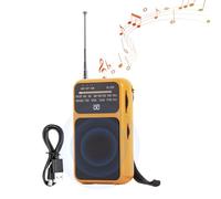 Radio Portable AM/FM | Appareil Radio AM FM Léger,Compact avec Lampe Torche Multifonction Outil de Survie pour Camping Randonnée Activités Extérieures Voyage Accompagnement pour