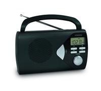 Radio portable AM/FM avec fonction réveil - noir