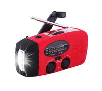 Radio portable AM/FM avec lampe torche, batterie externe, alertes météo NOAA et kit d'urgence compact