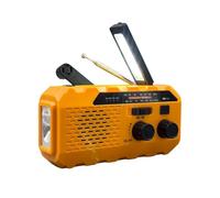 Radio Portable AM/FM BSL CT-6127 | Recharge Solaire et manivelle Dynamo | Lampe Torche LED | Batterie Rechargeable 2000 mAh Stockage et Recharge d'appareils externes | USB-A et USB-C.