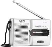 Radio Portable Am ¿¿Fm,Mini Radio Avec Haut-Parleurs Intégrés Et Prise Casque,Haut-Parleurs Stéréo Récepteur Lecteur De Musique Avec Antenne Télescopique