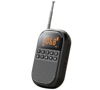 Radio portable AM FM personnelle avec haut-parleur Bluetooth AM FM Radio de poche Mini tuner numérique Walkman rechargeable Support carte TF Affichage LED Minuteur de sommeil Prise écouteurs pour la