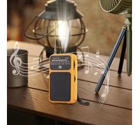 Radio Portable AM/FM | Radio FM AM à Piles - avec Lampe Torche Compacte Polyvalente Outil de Secours Camping Randonnée Voyage Maison Activités Extérieures