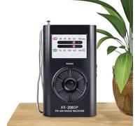 Radio Portable AM FM - Radio Portable AM FM à Piles | Poste Compact à Réception Optimale avec Lanière pour Camping Voyage Adultes Ados Séniors