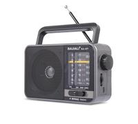 Radio portable AM/FM transistor avec haut-parleur, alimentation par batterie ou USB - Radio d'urgence compacte pour l'intérieur, l'extérieur, les voyages et les tempêtes (modèle BJL-671)