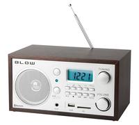Blow Radio portable 77-532# – AM/FM, Bluetooth, écran LCD, réveil, USB, SD, AUX – Bois