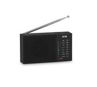 Radio portable analogique SPC Jetty Lite FM/AM - Entrée jack 3,5 mm - Antenne télescopique - Alime