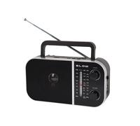 Radio analogique portable AM/FM RA6 alimentée par piles et secteur Blow noir G