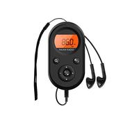 Radio Portable compacte avec Radio stéréo AM/FM à 2 Bandes, minuterie de Sommeil et écouteurs Radio Portables Rechargeable par USB pour la Course, la Marche et Le Sommeil