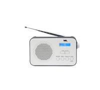 Radio portable DAB+/DAB/FM, double alarme, écran LCD, batterie rechargeable de 2000mAh Luminosité réglable, antenne télescopique, R