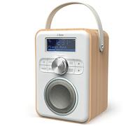 Radio Portable Dab/Dab Plus/FM avec Bluetooth, Poste Radio Portable Rechargeable par USB, 10 Heures d’écoute, Transistor Radio Numérique Terrestre, Radio a Pile et Secteur pour Cuisine ou Jardin