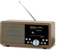 Radio Portable Dab+ Dbt600,Radio Fm Intégrée,Pour Cuisine,Salle De Bains,Bureau,Fonction Réveil,Écran Tft,Alimentatio Bloc Secteur Ou Accus,Prise Usb Et Carde Sd,Finition Aspect Bois