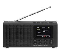 Radio Dab+ Dynavox DBT200, Radio FM Portable avec Fonctions réveil, BT-Streaming, écran TFT Couleur, Alimentation Via Piles, Prise Casque 3,5 mm, Coloris Noir