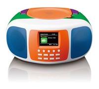 Radio portable DAB+/FM avec Bluetooth®, lecteur CD et grand écran couleur LCD Lenco SCD-861KIDS Noir-Gris G