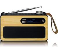 radio Portable DAB+ FM Bluetooth avec Batterie intégrée 2000 mAh 3W marron noir