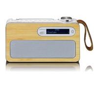 Radio portable DAB+ Lenco PDR-040BAMBOOWH Bambou-Blanc Bamboo / Blanc G