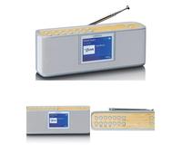 Radio portable DAB+ - LENCO - PDR-046GY - Bluetooth 5.0 - Écran couleur 2,4"" - Batterie rechargeable 7h