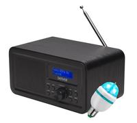 Denver DAB-30BLACK Radio portable 1W RMS - Personnel Numérique Noir, DAB + radio numérique, Fonctionne sur 230V ou piles Noir G
