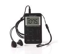 Radio Portable Digitale AM FM,Mini Radio de Poche avec écran LCD,Afficher Le Symbole de la Batterie,Affichage d'identification du Symbole de la Batterie,Espace mémoire de Puce Puissant