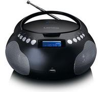 Lenco SCD-331 - Radio CD Portable - Bluetooth - Port USB - Stockage de titres programmable - Radio FM PLL - Écran LCD - Entrée AUX - Noir