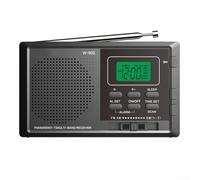 Radio portable FM/AM/SW Full Band DSP à piles, avec interface d'antenne pour casque, temps de veille et réveil, grand haut-parleur, pour la maison et l'extérieur