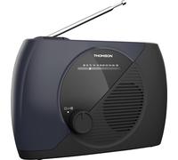Radio Portable FM,Tuner Analogique,Secteur ou Piles-Poste Compact pour Écoute en Tous Lieux,Couleur Bleu/Noir-RT350