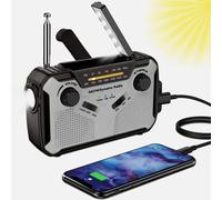 Radio portable : l'accessoire indispensable à votre kit de survie, équipée d'une batterie rechargeable, d'une alarme SOS et d'une lampe torche