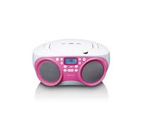 Radio portable / Lecteur CD portatif SCD-301PK Blanc-Rose