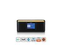Radio portable Lenco PDR-045BK DAB+/FM Bluetooth 5.0 écran couleur 2,4 Noir, double alarme, minuterie, 30 mémoires, sortie 3,5 mm