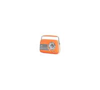 Radio portable MADISON Vintage Bluetooth FM USB AUX rechargeable 30W orange/crème