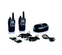 Midland C1180 XT70 - Émetteur-Récepteur Radio Professionnel Bi-bande Talkie Walkie à Recharge Rapide - Couleur Grise - 69 LPD et 24 PMR446, 12 km de Portée, 38 Tonalités, 83 Codes - Lot de 2