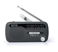 RADIO PORTABLE MUSE MH-07-DS - Coloris noir - Alimentation par dynamo et énergie solaire - Multi-gammes FM/MW/SW1/SW2