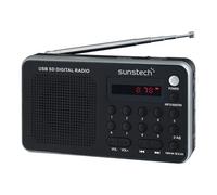 Radio portable numérique Sunstech RPDS32SL - Gris Argenté - AM/FM - Batterie rechargeable - Lithium Ion
