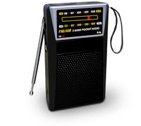 Radio Portable Petite, Radio à Piles AM/FM pour Poche avec Une Excellente Réception et Jack pour Casque d'écoute, Walkman Mini Compact pour l'Extérieur, l'Intérieur et Les Situations d'urgence (Noir)