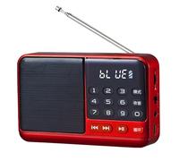 Radio Portable | Poste Radio Compact Portable AM/FM,Lecteur MP3 avec Écran LED pour Téléphone et Ordinateur - Qualité Sonore Fiable et Connexions Polyvalentes