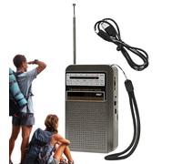 Radio Portable | Radio Extérieur | Lecteur Stéréo Multibandes AM/FM avec Jack Casque 3.5 mm pour Camping, Randonnée, Survivalisme, Urgences et Activités en Plein Air