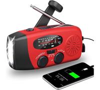 Radio Portable Rechargeable Dynamo,FM/AM/SW Radio à Pile 2000mAh Camping Accessoires,Radio Dab,Lampe Dynamo,Lampe Rechargeable,kit de Survie,Survie Materiel Militaire,Accessoires Camping