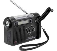Radio portative Renkforce RF-CR-200 FM, AM, ondes courtes (OC) radio d'urgence rechargeable, panneau solaire, manivelle, fonction