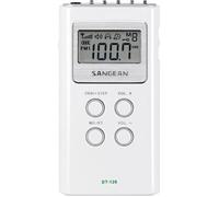 Radio portable SANGEAN DT-120 - Tuner digital AM/FM PLL - 15 présélections - Blanc