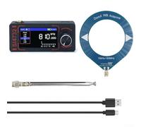 Radio portable SI4732 avec contrôle S3 Master Full Band FM AM LSB USB Support HF SW VHF Réception écran IPS 4,8 cm Port d'antenne Haut-parleur intégré Batterie 800 mAh (bleu)