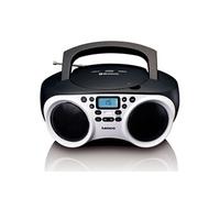 Radio portable stéréo avec lecteur CD SCD-501WH Noir-Blanc