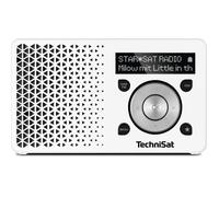 TechniSat Radio portable DIGITRADIO 1 – DAB+/FM, batterie, écran OLED, 1 W – Blanc/Argent